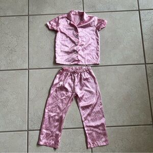 Juicy Couture Girls Sleep Set Pajamas 2 Piece Size 4/5 Satin